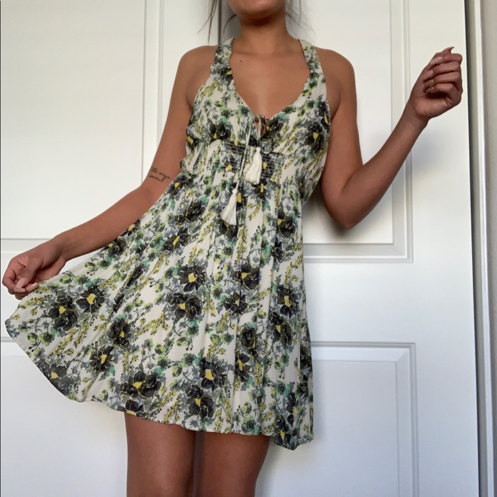Free People flowy floral dress